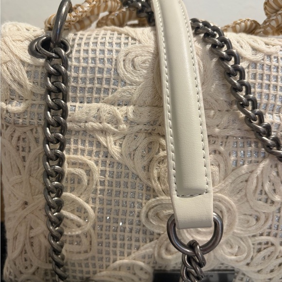 Kurt Geiger Kensington Cream Floral Bag NWT - Picture 5 of 8
